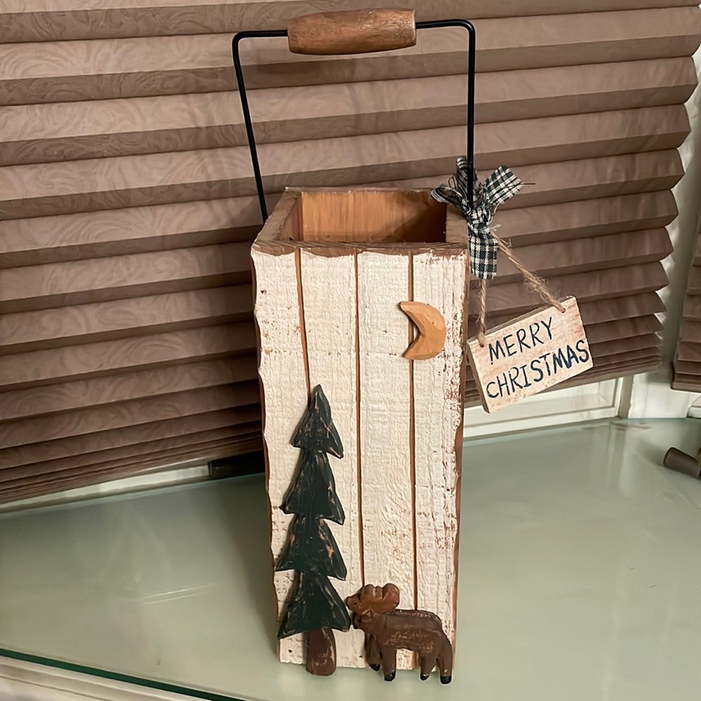 Wooden wine holder